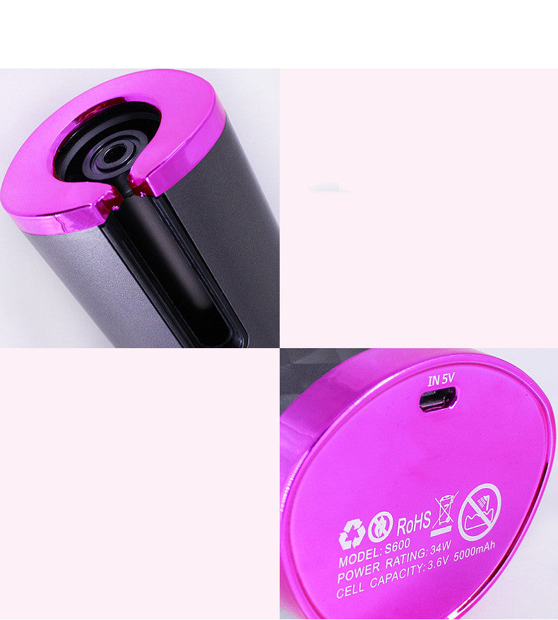 Rechargeable Automatic Hair Curler Women Portable Hair Curling Iron LCD Display Ceramic Curly Rotating Curling Wave Styer Rechargeable Automatic Hair Curler Women Portable Hair Curling Iron LCD Display Ceramic Curly Rotating Curling Wave Styer